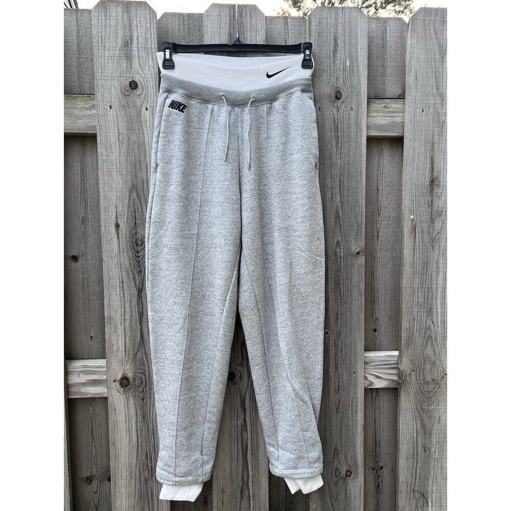 Nike Women's Sportswear Icon Clash Easy Fleece Jogger Pants Womens Small Gray